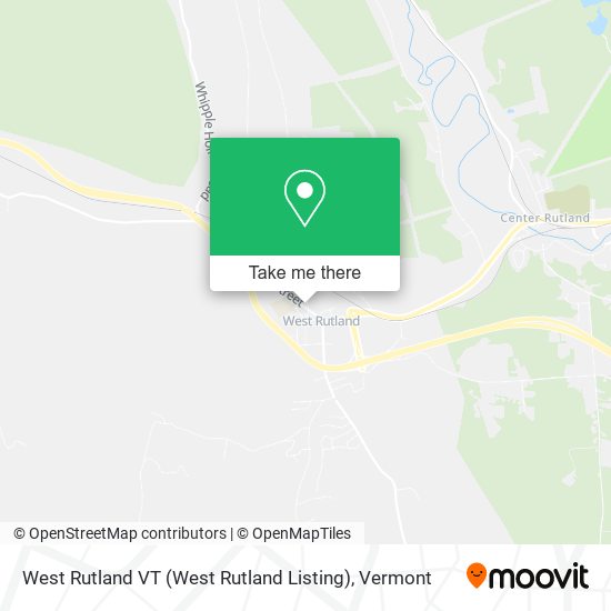 Mapa de West Rutland VT (West Rutland Listing)
