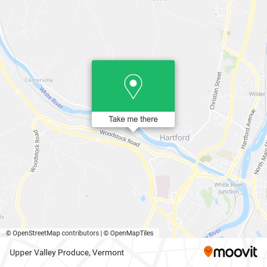 Upper Valley Produce map