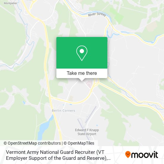 Mapa de Vermont Army National Guard Recruiter (VT Employer Support of the Guard and Reserve)