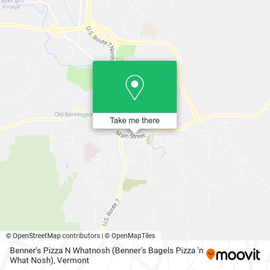 Benner's Pizza N Whatnosh (Benner's Bagels Pizza 'n What Nosh) map