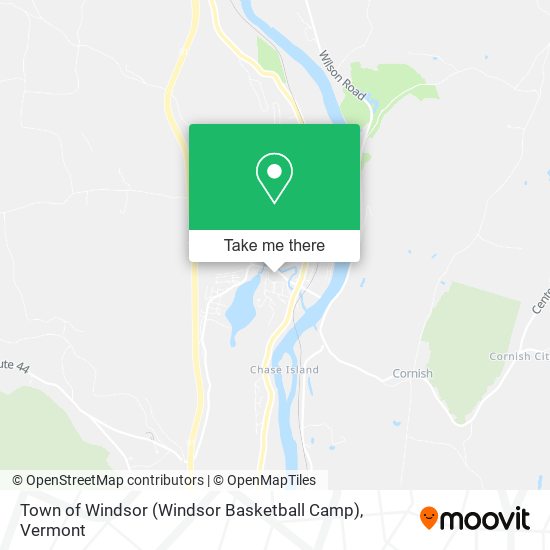 Town of Windsor (Windsor Basketball Camp) map