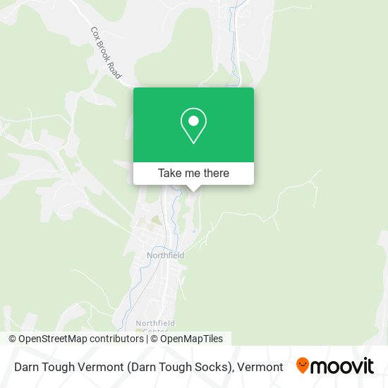 Mapa de Darn Tough Vermont (Darn Tough Socks)