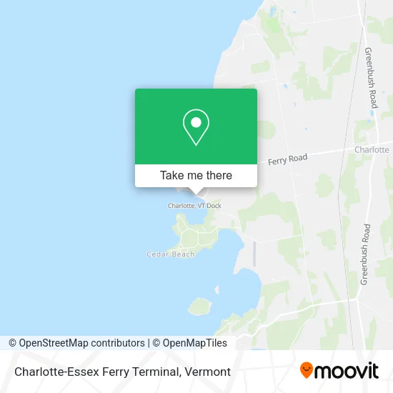 Charlotte-Essex Ferry Terminal map