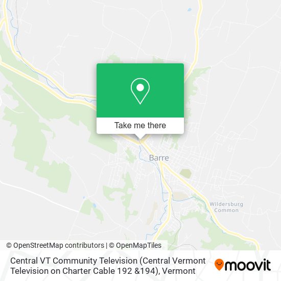 Mapa de Central VT Community Television (Central Vermont Television on Charter Cable 192 &194)