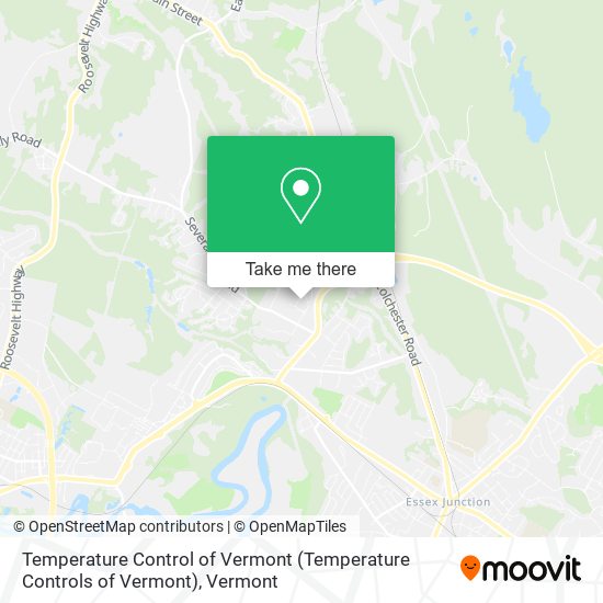 Temperature Control of Vermont map