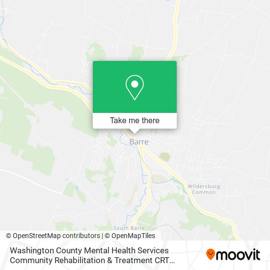 Washington County Mental Health Services Community Rehabilitation & Treatment CRT Programs map