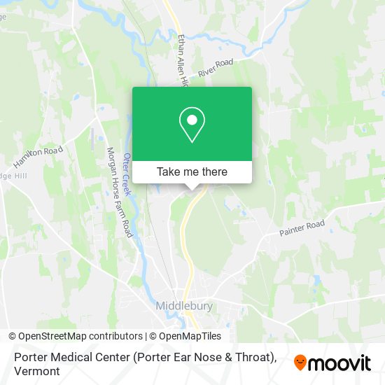 Porter Medical Center (Porter Ear Nose & Throat) map