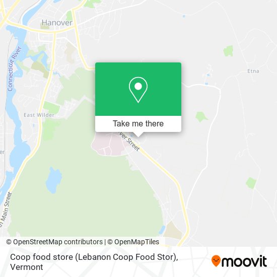 Mapa de Coop food store (Lebanon Coop Food Stor)