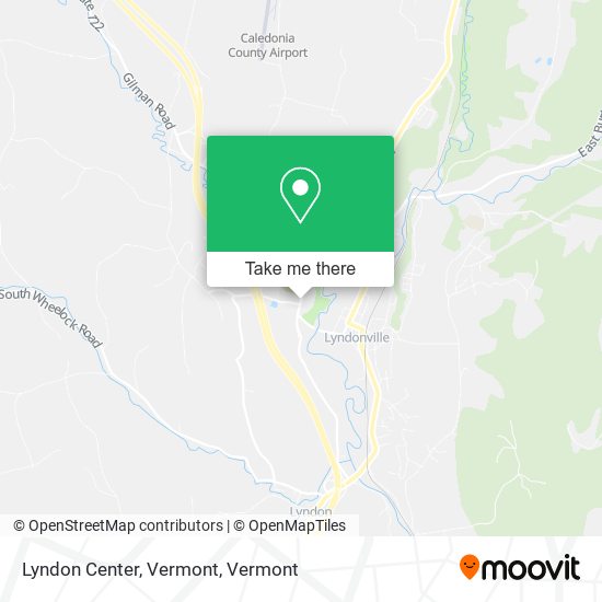Lyndon Center, Vermont map