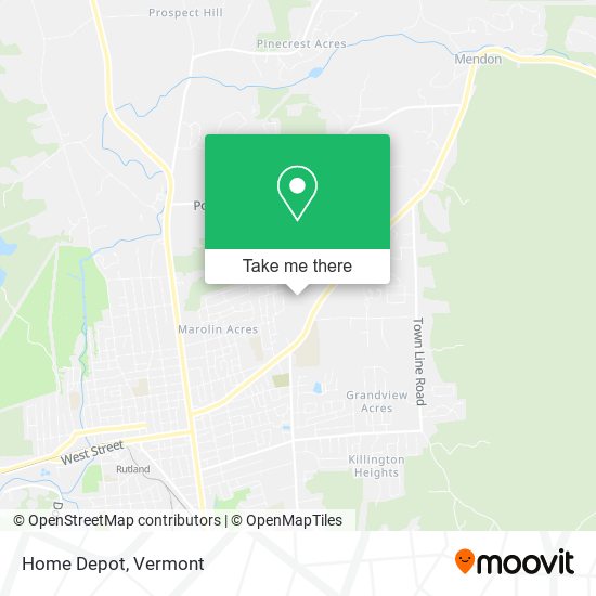 Home Depot map