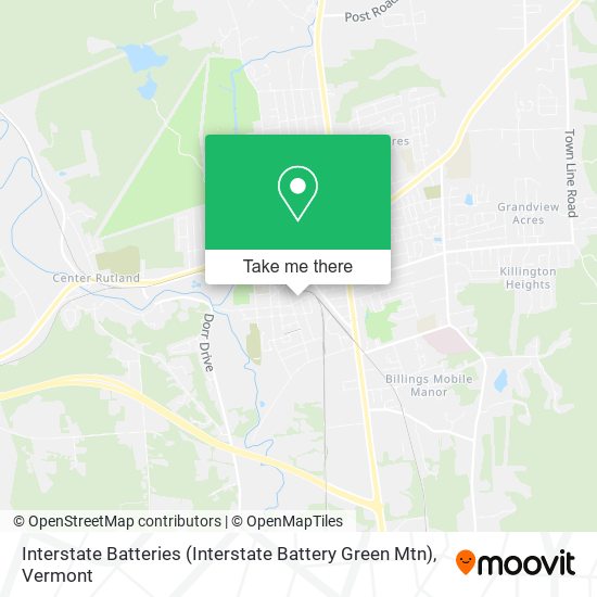 Mapa de Interstate Batteries (Interstate Battery Green Mtn)