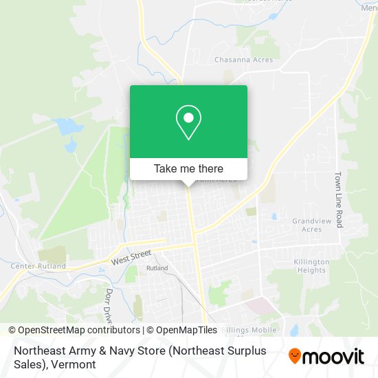 Mapa de Northeast Army & Navy Store (Northeast Surplus Sales)