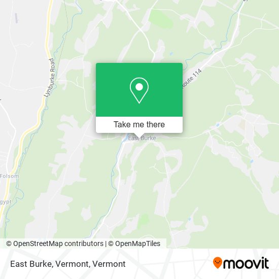 East Burke, Vermont map