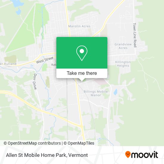 Allen St Mobile Home Park map