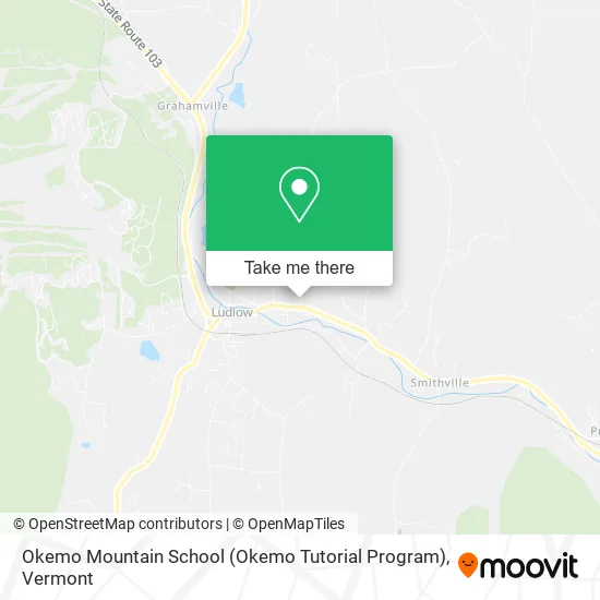 Mapa de Okemo Mountain School (Okemo Tutorial Program)