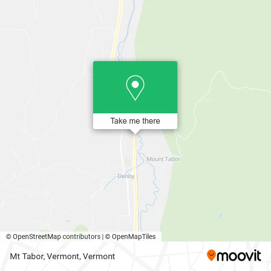 Mt Tabor, Vermont map