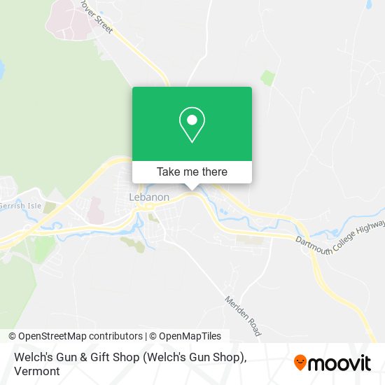 Welch's Gun & Gift Shop map