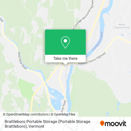 Brattleboro Portable Storage map