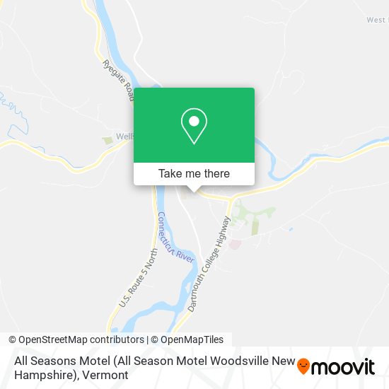 All Seasons Motel (All Season Motel Woodsville New Hampshire) map