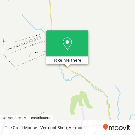 The Great Moose - Vermont Shop map