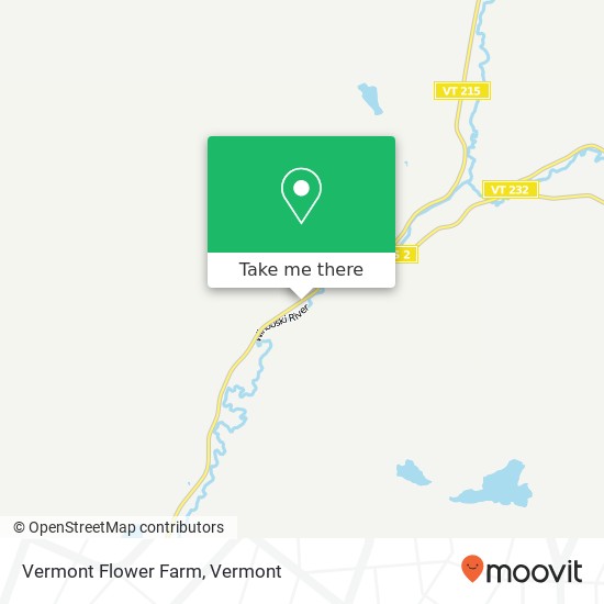 Vermont Flower Farm map