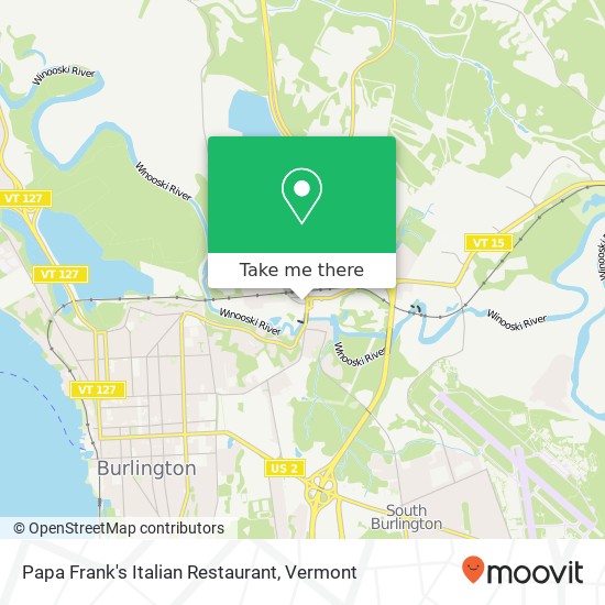 Papa Frank's Italian Restaurant map