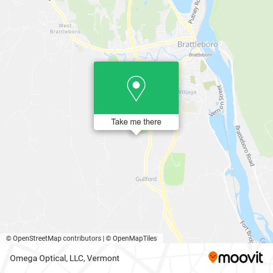Omega Optical, LLC map