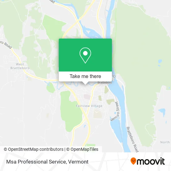 Msa Professional Service map