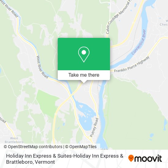 Mapa de Holiday Inn Express & Suites-Holiday Inn Express & Brattleboro