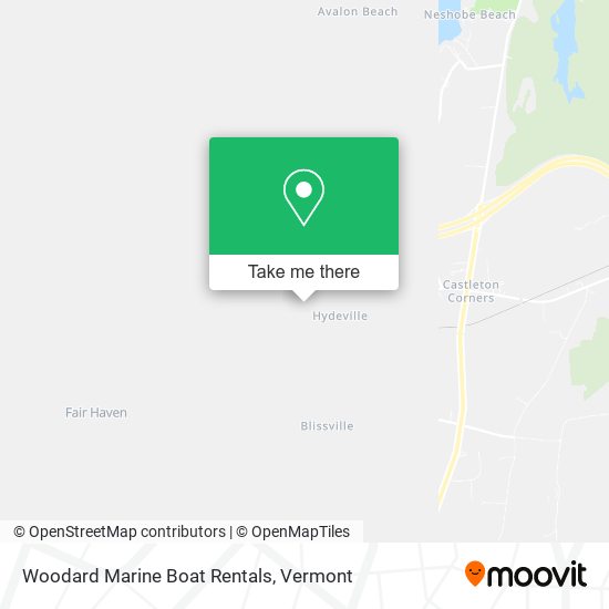 Woodard Marine Boat Rentals map