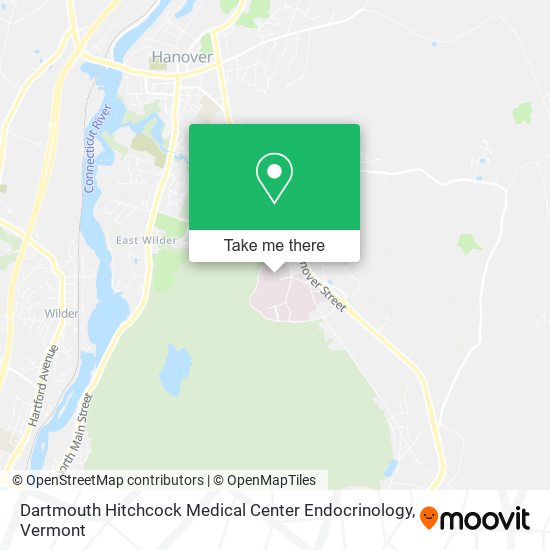 Mapa de Dartmouth Hitchcock Medical Center Endocrinology