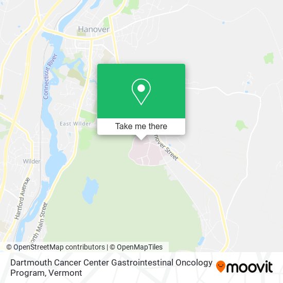 Dartmouth Cancer Center Gastrointestinal Oncology Program map