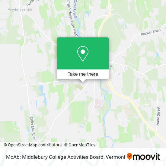 McAb: Middlebury College Activities Board map