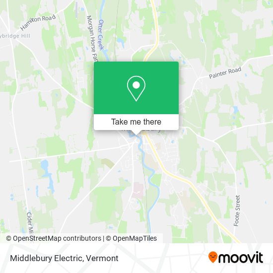 Middlebury Electric map