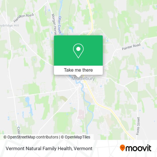 Mapa de Vermont Natural Family Health