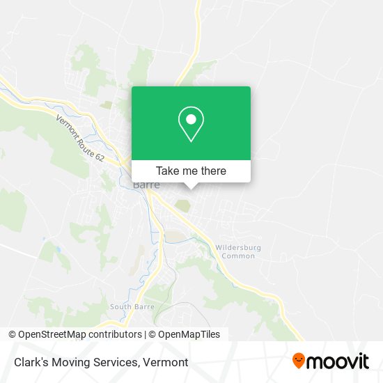 Clark's Moving Services map