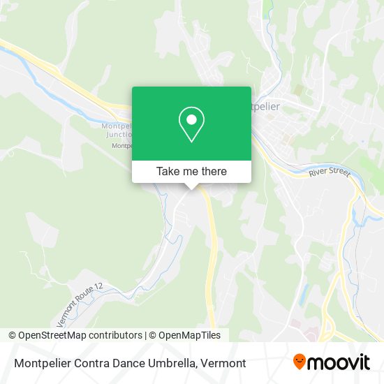Mapa de Montpelier Contra Dance Umbrella