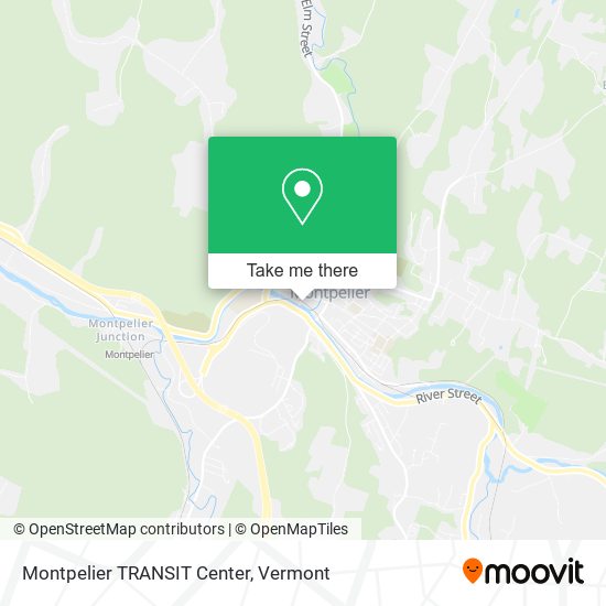 Mapa de Montpelier TRANSIT Center