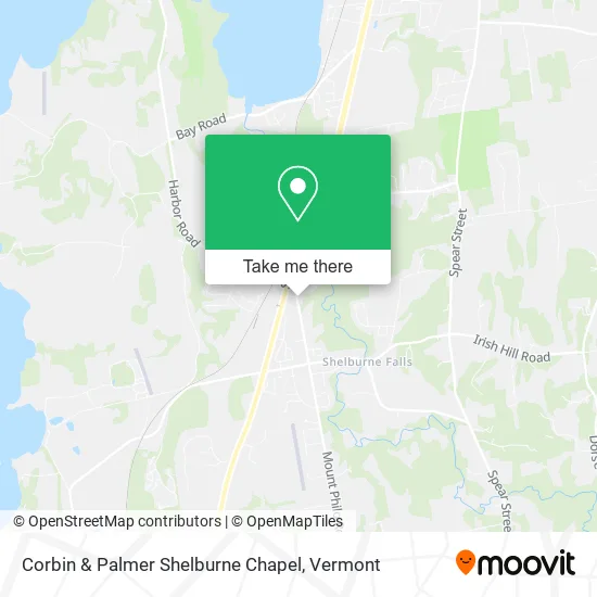 Corbin & Palmer Shelburne Chapel map