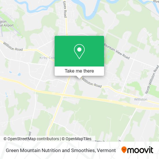 Mapa de Green Mountain Nutrition and Smoothies