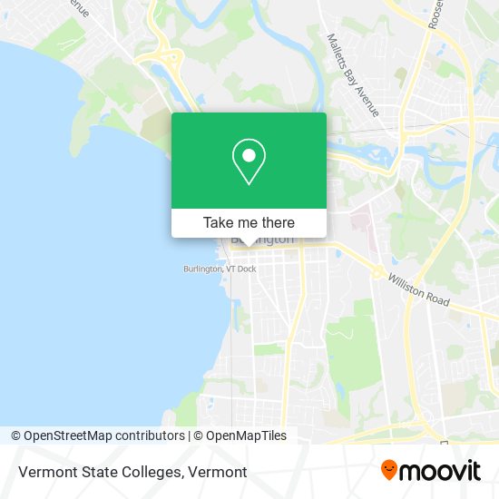 Mapa de Vermont State Colleges