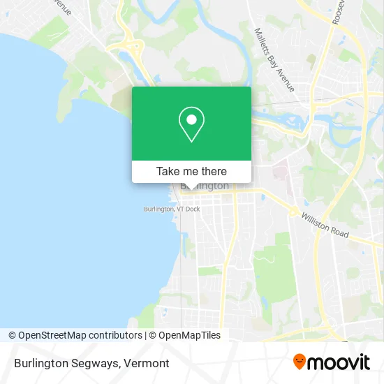Burlington Segways map