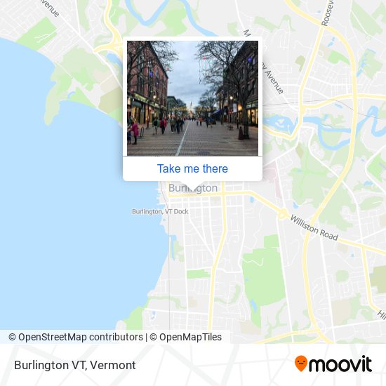 Mapa de Burlington VT
