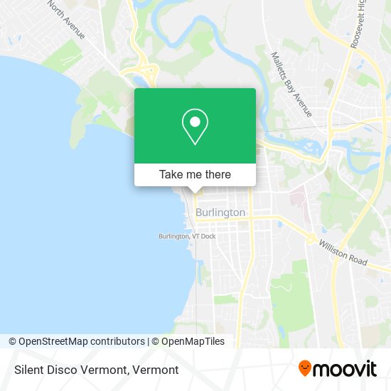 Silent Disco Vermont map