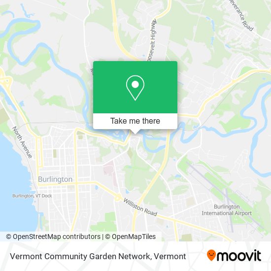 Mapa de Vermont Community Garden Network