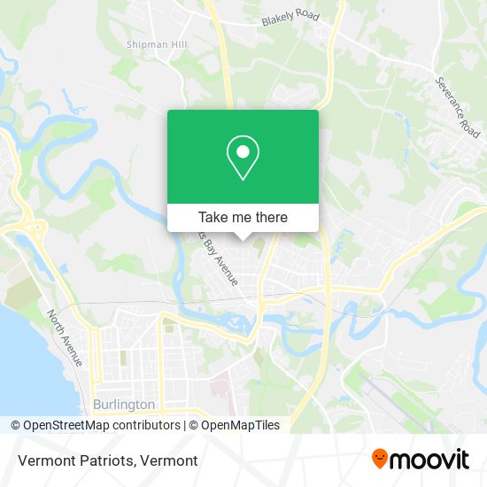 Mapa de Vermont Patriots