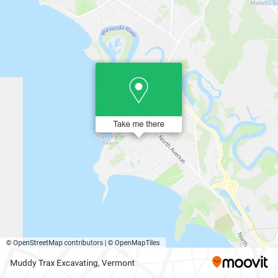 Muddy Trax Excavating map