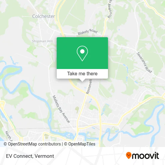 EV Connect map