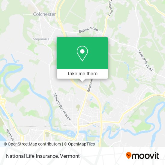 National Life Insurance map