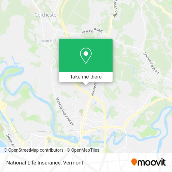 National Life Insurance map